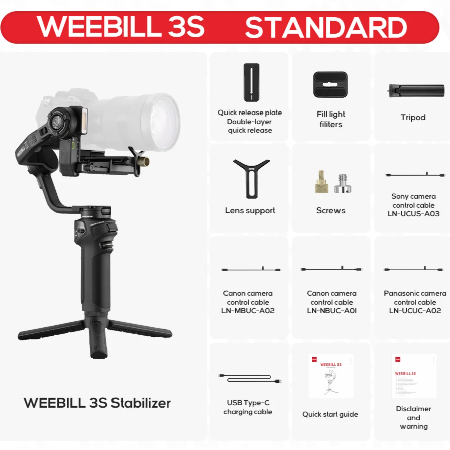 3 Axis Handheld Camera Gimbal Stabilizer for DSLR