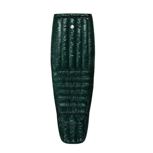 Compact Winter Hiking Down Quilt Sleeping Bag Twilight Green Regular