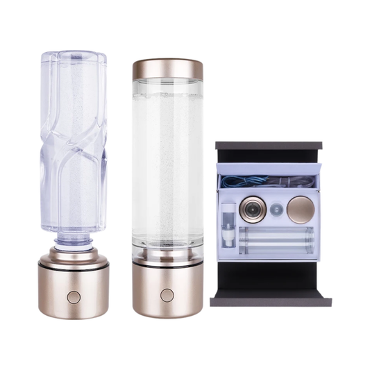Portable Hydrogen Rich Water Bottle SPE Generator Brown