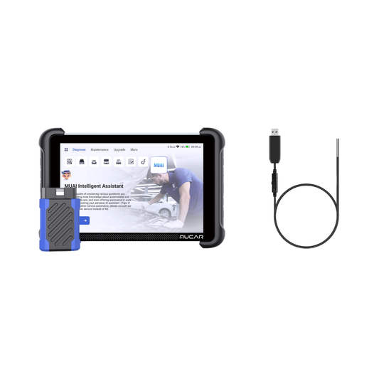 OBD2 Scanner with Built-In Endoscope Inspection