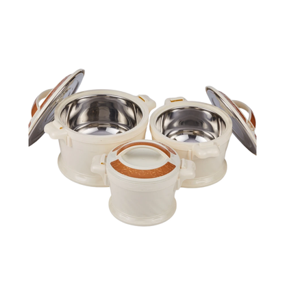 Large Capacity Thermal Rice Bucket Set White