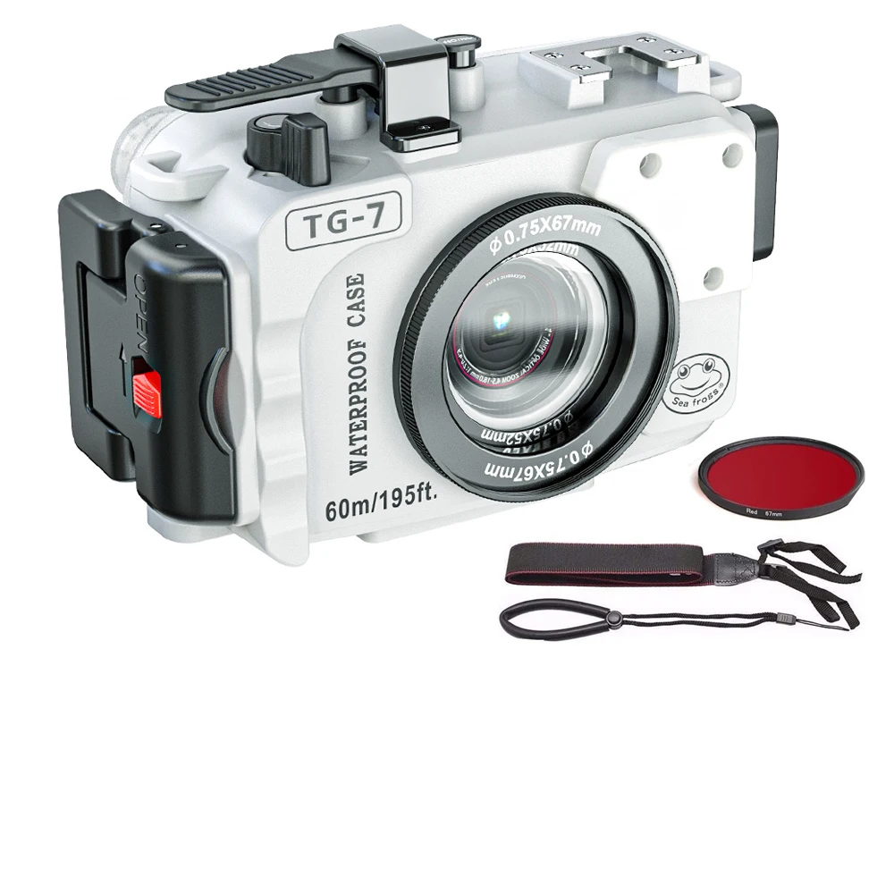 Underwater Camera Housing Kit TG7 White 60M