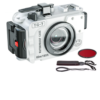 Underwater Camera Housing Kit TG7 White 60M