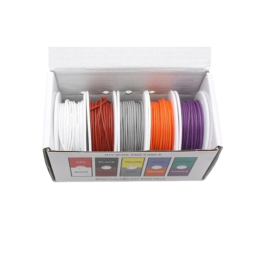 Heat-Resistant 18AWG Stranded Copper Wire 4-Pack Boxes