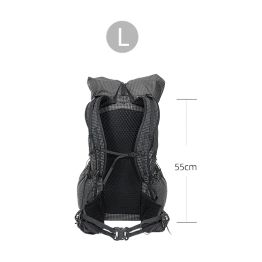 Portable Ultralight Hiking Backpack 670g DCF Grey