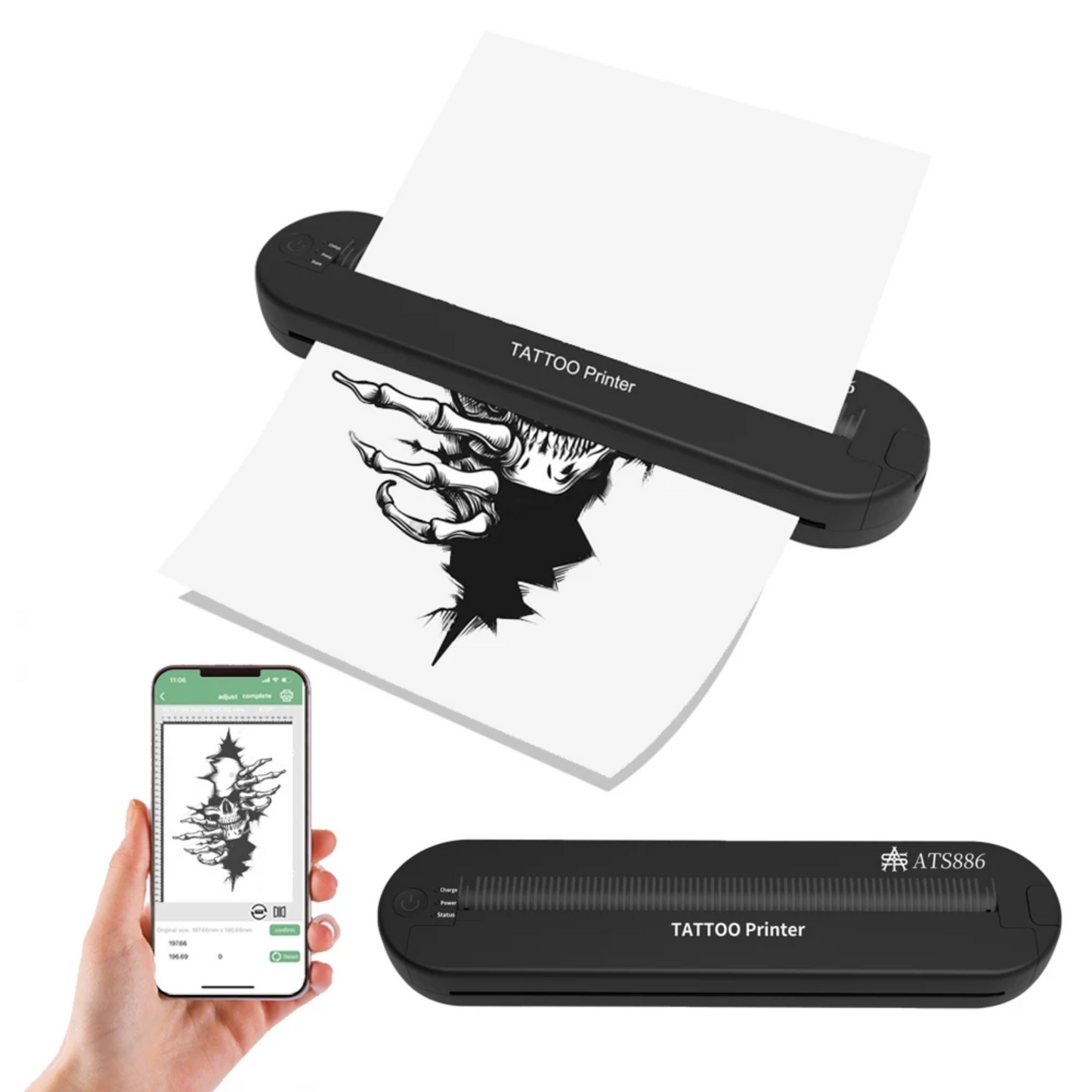 Portable Tattoo Stencil Printer Thermal Transfer Machine