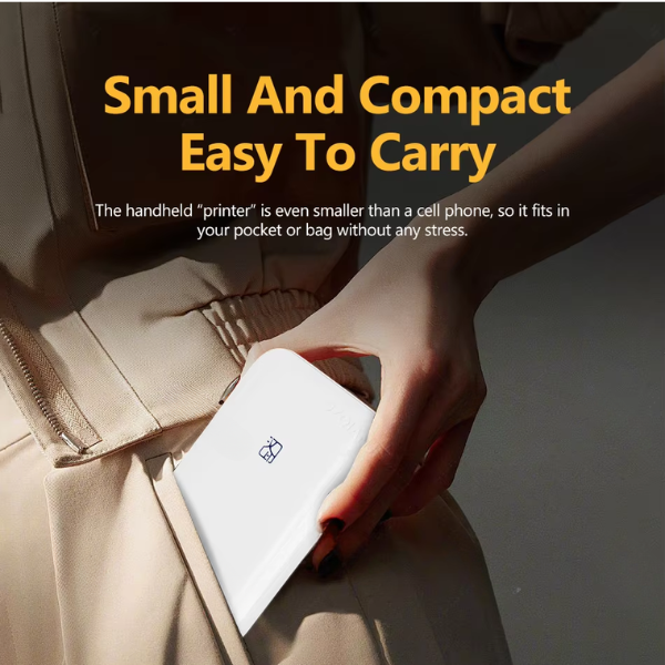 Mini Bluetooth Pocket Photo Printer 2x3-Inch