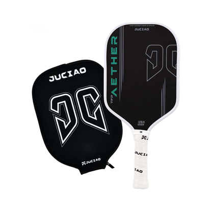 Green Carbon Fiber Pickleball Paddle 16mm for Spin Control