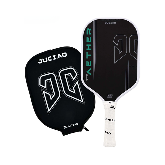 Green Carbon Fiber Pickleball Paddle 16mm for Spin Control