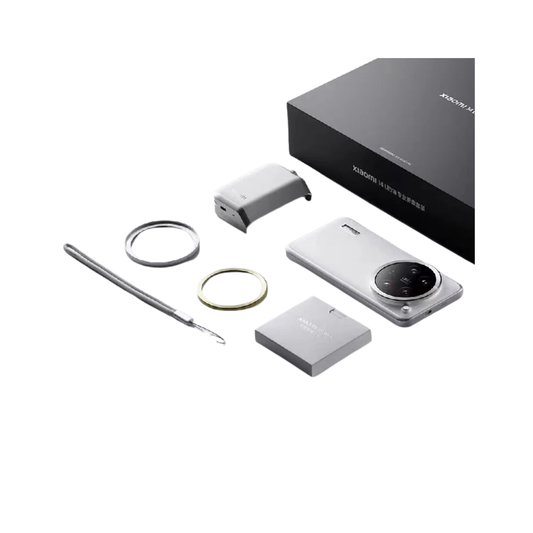 Professional Leather Camera Cover for Xiaomi 14 Ultra White