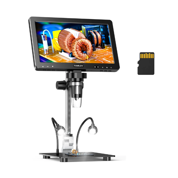 1500X Digital Microscope 10.1 Inch HD IPS 20MP