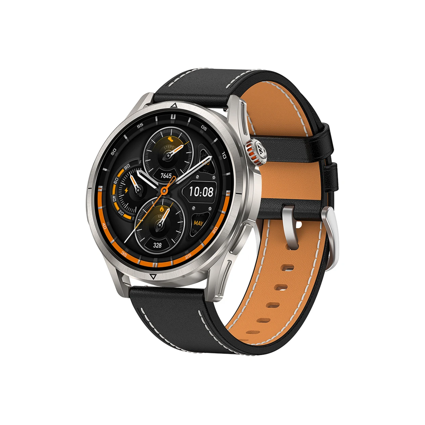 Smartwatch 1.43 Inch AMOLED GPS 5ATM Waterproof Silver