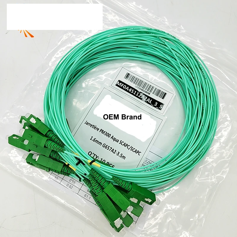 50PCS 3.5m G657A2 Fibre Optic Cable SC/APC Blue