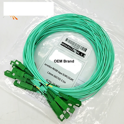50PCS 3.5m G657A2 Fibre Optic Cable SC/APC Blue