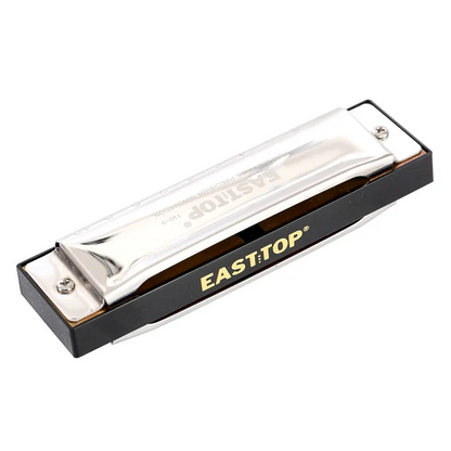 Professional 10-Hole Diatonic Harmonica 12-Key Set with Case