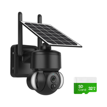 Solar Powered WiFi Security Camera 32GB with 7500mAh Battery