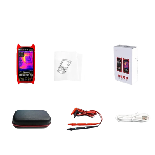 Portable Thermal Imaging Multimeter 256x192 25Hz Display