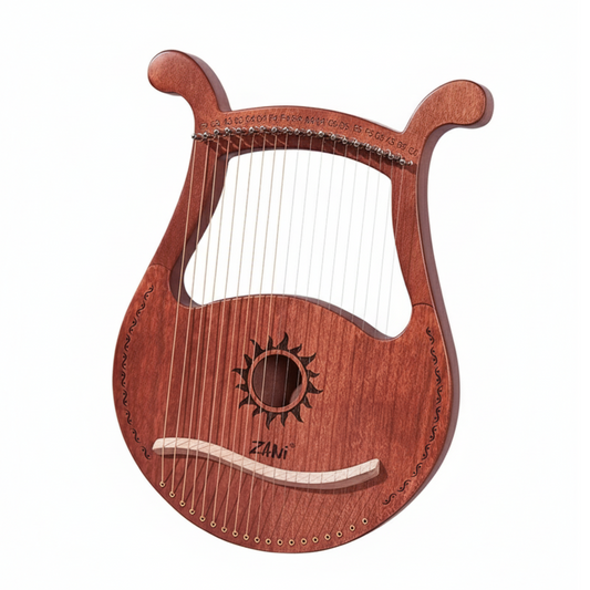 Wooden 19 String Lyre Harp for Beginners and Professionals