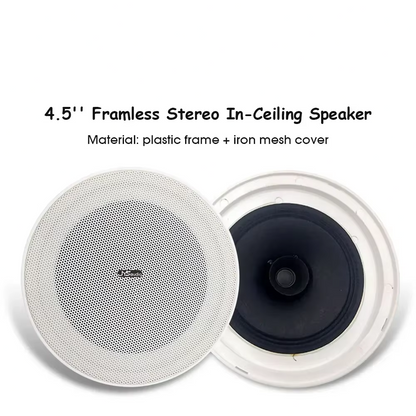 Bluetooth Wall Amplifier with 4.5-Inch Stereo Speakers