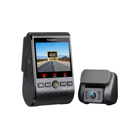 Smart 4K Front and Rear WiFi Dash Cam with 128GB Memory