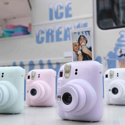 Mini Instant Camera Blue Auto Exposure Easy Travel Photos