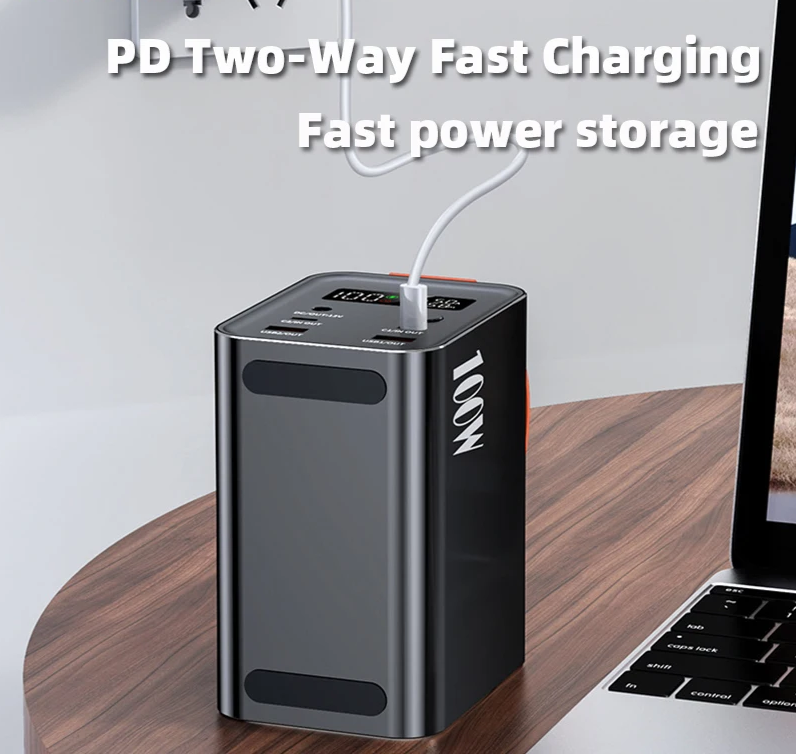 60000mAh 100W PD USB-C Portable Power Bank Silver
