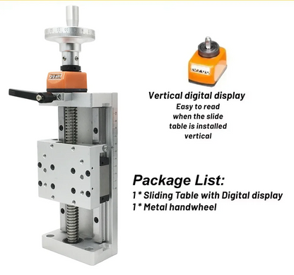 Stainless Steel 150mm Z-Axis Slide Table with Counter