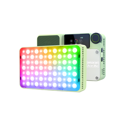 Green Compact Full Color LED Video Light 2300K–10000K