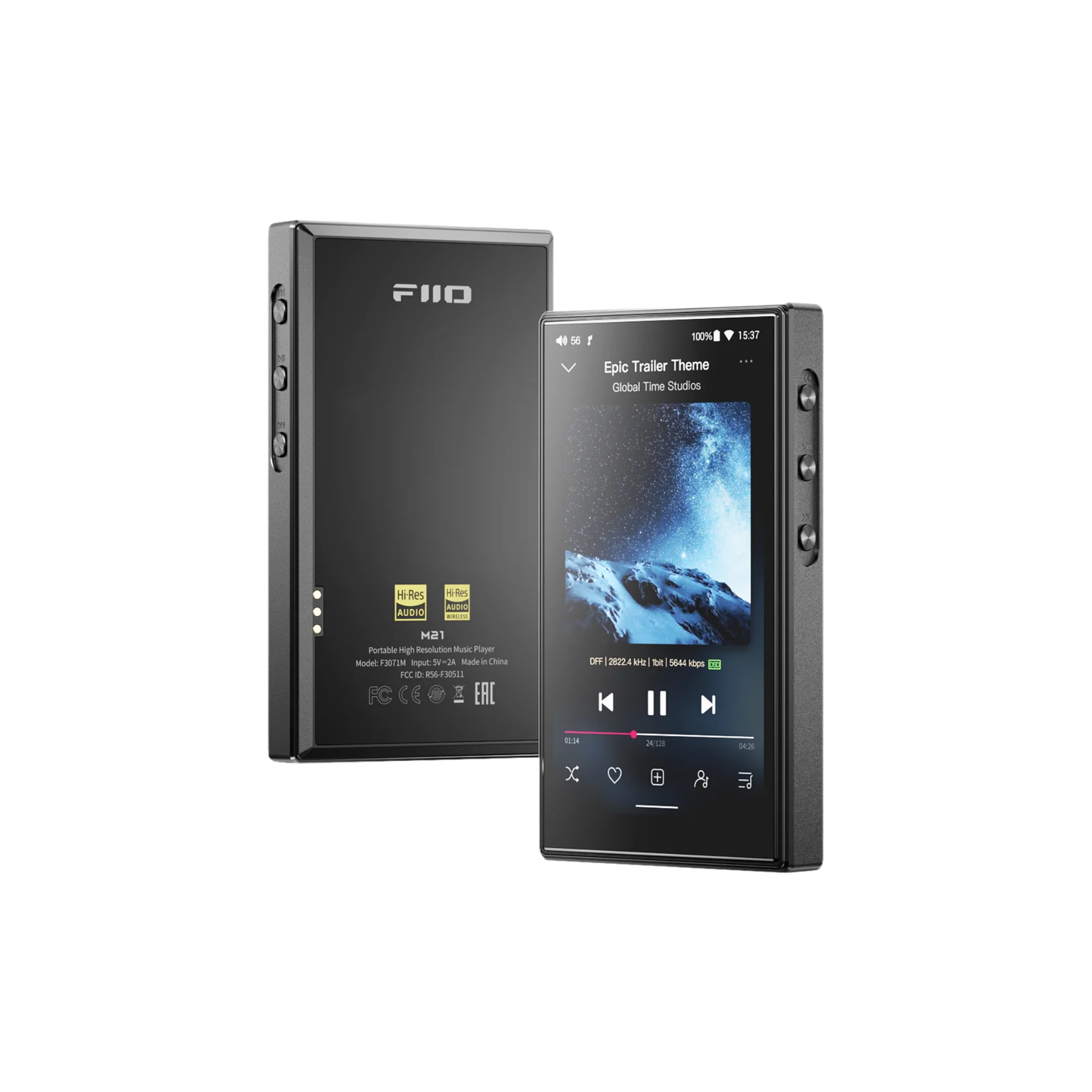Black Android Music Player Hi-Res Audio DAC 950mW