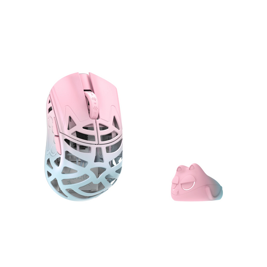 Blue Pink Gaming Mouse Wireless Magnesium PAW3950HS Sensor