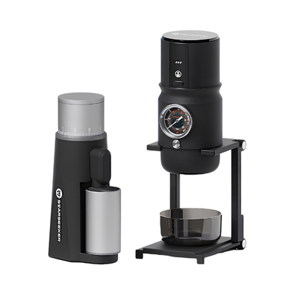 Mini Coffee Grinder Stepless Burr Black