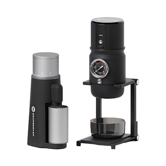 Mini Coffee Grinder Stepless Burr Black
