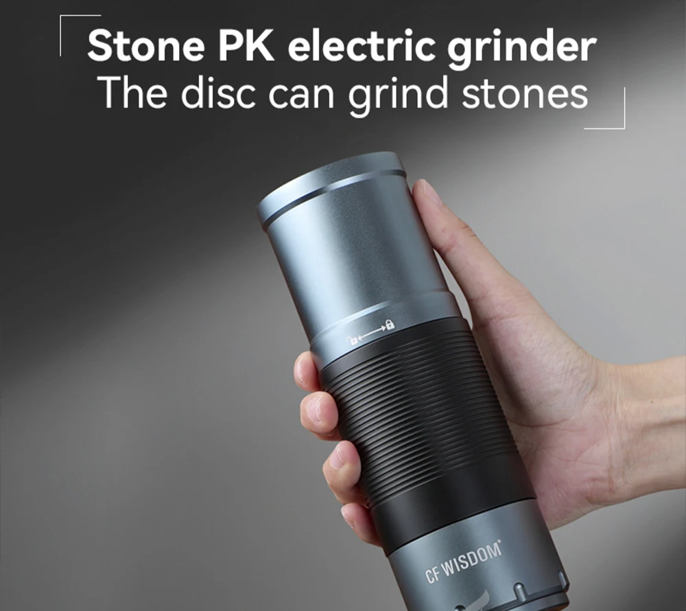 Portable Coffee Grinder with Built In Bean Container