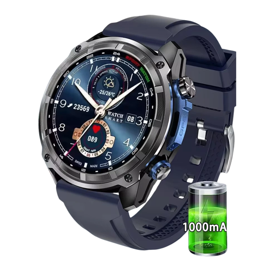 Blue GPS Smart Watch 10ATM Waterproof