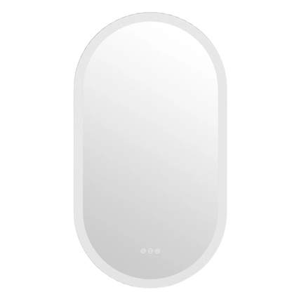20x32in LED Backlit Bathroom Mirror Anti-Fog Oval