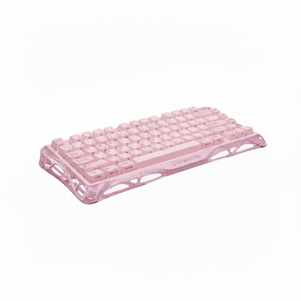 RGB Mechanical Gaming Keyboard Bluetooth & Wired Pink