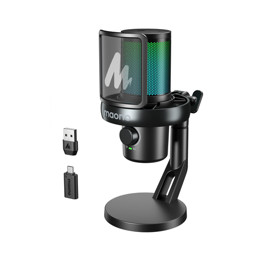 Pro Wireless USB Mic for Gaming Streaming and Recording