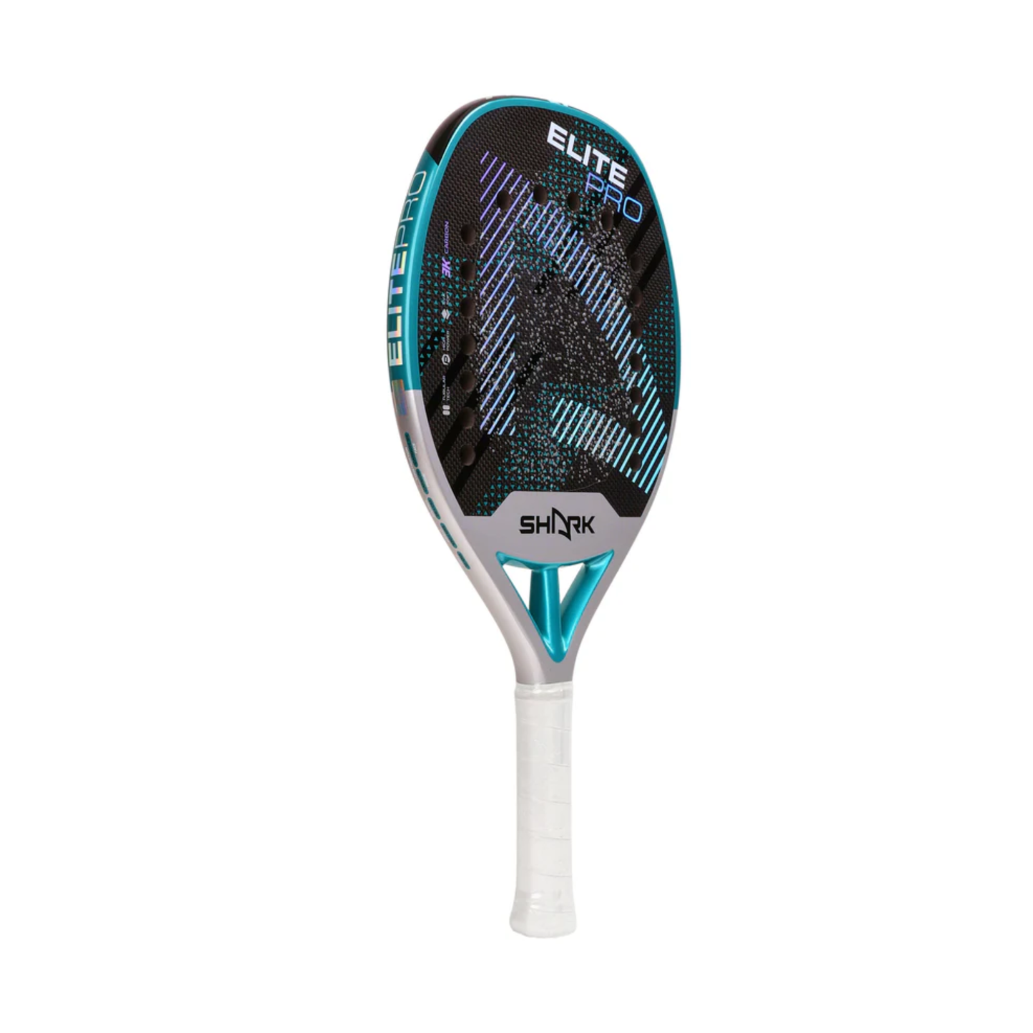 Shark 2025 Blue Beach Tennis Racket 3K Carbon Fiber