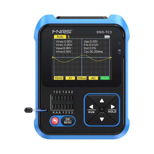 Portable Digital Oscilloscope with Transistor Tester and Signal Source