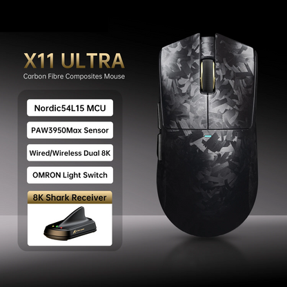 Ultra-Light Wireless Gaming Mouse 42K DPI 8K Polling