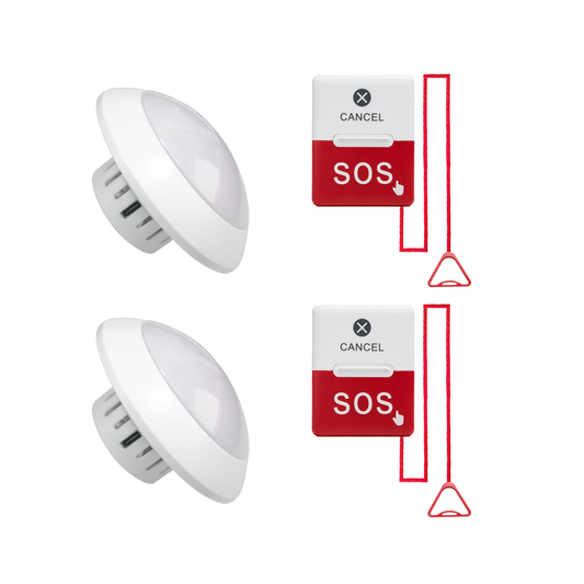Caregiver Alert System 2 Buttons 2 Lights for Home Support