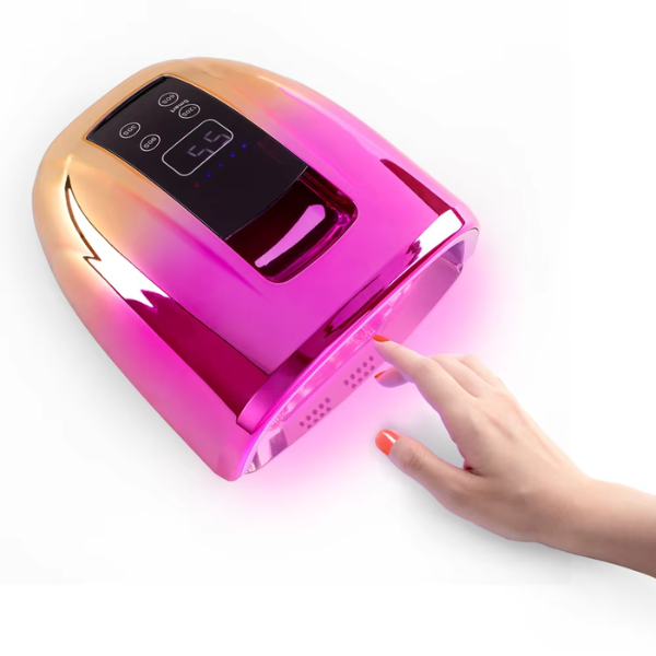 90W Rechargeable Cordless UV LED Nail Lamp Mirror Base