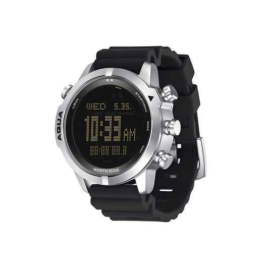 Black 50m Waterproof Dive Computer Smart Watch Altimeter Compass