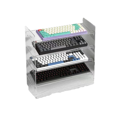 Acrylic Keyboard Display Stand Desktop Organizer 4-Layer