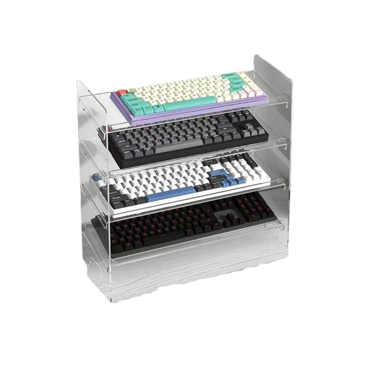 Acrylic Keyboard Display Stand Desktop Organizer 4-Layer