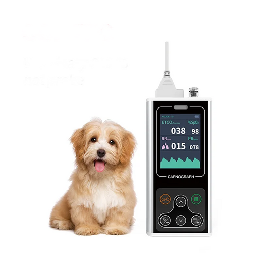 Veterinary Capnograph ETCO2 Monitor with SPO2 and PR