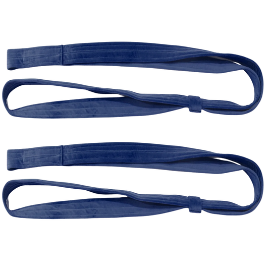 Dark Blue Circus Trapeze Straps 2m Rope Loop