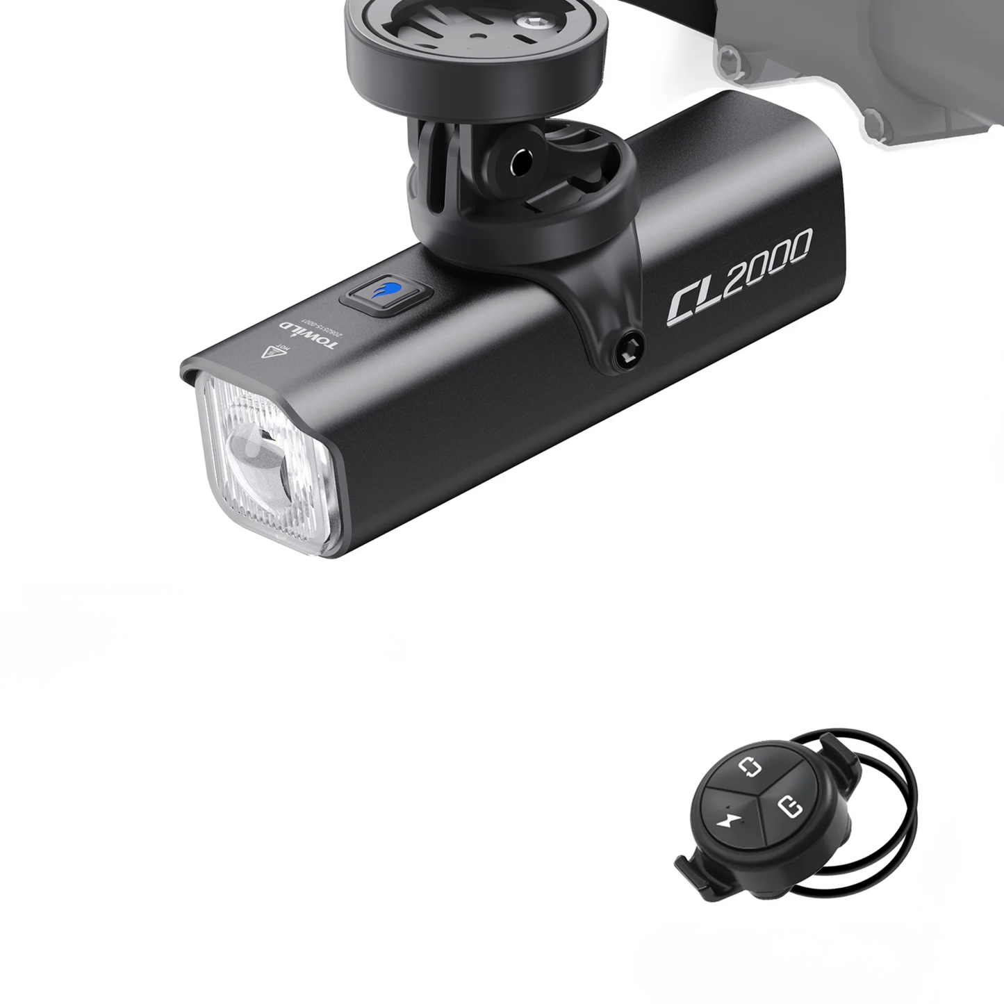 Smart 2000LM Bike Headlight with Auto Sensor Beam Black