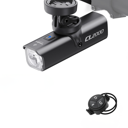 Smart 2000LM Bike Headlight with Auto Sensor Beam Black