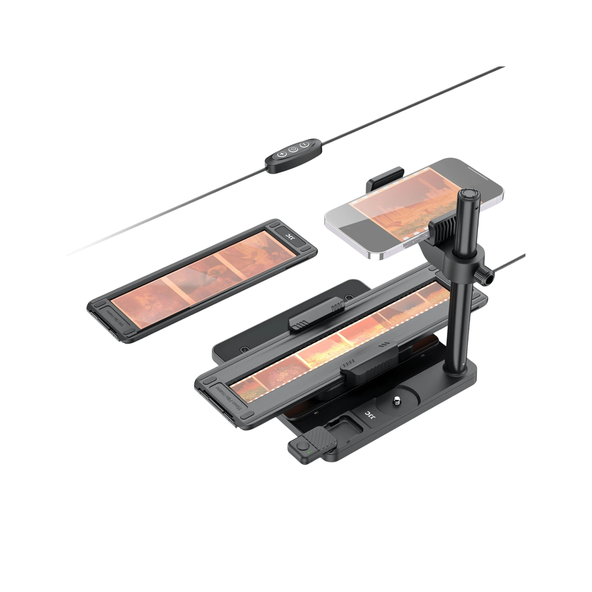 Adjustable Backlight Film Scanner for 35mm and 120 Negatives